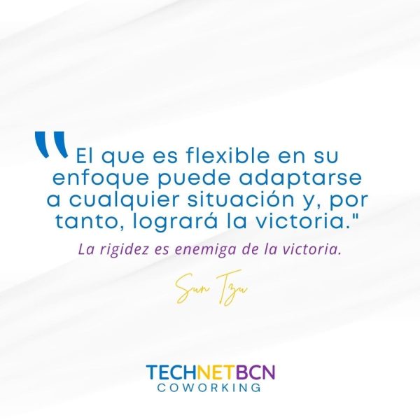 «El que es flexible en su enfoque puede adaptarse a cualquier situación y, por tanto, logrará la victoria.» "El que es flexible en su enfoque puede adaptarse a cualquier situación y, por tanto, logrará la victoria."